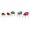 Chaises pour Enfants Vintage en Fer et en Plastique, Set de 5 1