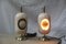 Mid-Century Italian Ceramic & Brass Eclipse Table Lamps, Set of 2 11