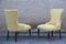 Mid-Century Italian Wood & Brass Armchairs, 1950s, Set of 2 1