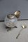 Mid-Century Italian Murano Glass & Metal Bird Lid Container with Spoon, Set of 2 7