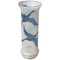 Vintage Sandblasted Glass Vase with Engraved Swans by E. Cris, 1970s, Image 1