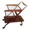 Mid-Century Mahogany Bar Trolley by Ico Parisi for De Baggis 1