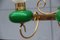 Lámpara de araña italiana Mid-Century de latón, años 50, Imagen 10
