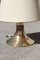 Round Brass & Wood Table Lamp, 1970s, Image 10