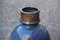 Runde blaue Keramikvase von Ernestine, 1960er 10