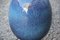 Jarrón redondo de cerámica azul de Ernestine, años 60, Imagen 9