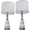 Opaline Glass Table Lamp, 1960s, Set of 2 1