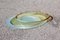 Large Vintage Yellow Crystal Oval Bowl, 1980s, Image 1