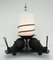 French Snail Wrought Iron Table Lamp, 1920s 3