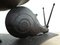 French Snail Wrought Iron Table Lamp, 1920s 14