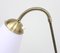 Brass and Metal Floor Lamp, 1950s 4