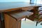 Danish Teak Ladies Desk with Curved Front and Back & Suspended Legs, 1960s, Image 10