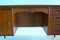 Danish Teak Ladies Desk with Curved Front and Back & Suspended Legs, 1960s 4