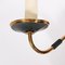 Vintage French Black & Gold Wall Lights, 1960s, Set of 2 2