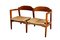 Skandinavisches Panga Panga 2-Sitzer Sofa aus Holz, 1955 1