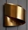 Swedish Brass Band Wall Lamp by Peter Celsing for Falkenbergs Belysning, 1960s 3