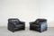 Vintage Black Leather DS 16 Lounge Chairs from De Sede, Set of 2, Image 16