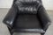 Vintage Black Leather DS 16 Lounge Chairs from De Sede, Set of 2 3