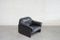 Vintage Black Leather DS 16 Lounge Chair from De Sede 2