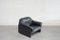 Vintage Black Leather DS 16 Lounge Chair from De Sede, Image 2