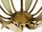 Large Mid-Century Modern Brass Sputnik Lamp 11