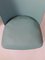 Vintage Chair with Rounded Green Synthetic Leather Back, Image 6