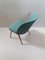 Chaise Vintage avec Dossier Arrondi en Cuir Synthétique Vert 4