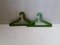 Ganci vintage in compensato verde, set di 2, Immagine 1