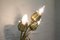 Florale Wandlampen aus massiver Bronze, 1970er, 2er Set 8