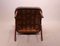 Danish Dark Brown Leather and Teak Easy Chair, 1940s, Image 9