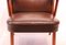 Danish Dark Brown Leather and Teak Easy Chair, 1940s, Image 8