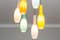 Italian Multicoloured Chandelier from Vistosi, 1950s 4