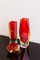 Vases Sommerso en Verre de Murano Rouge, Italie, 1960s, Set de 3 8