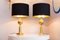 Vintage Pineapple Table Lamps by Maison Charles, Set of 2 3