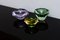 Faceted Sommerso Murano Glass Bowls, 1960s, Set of 3 4