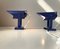 Blue Danish Minimalist Wall Lights from Lyfa, 1980s, Set of 2 5