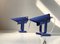 Blue Danish Minimalist Wall Lights from Lyfa, 1980s, Set of 2 1