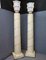 Säulen-Stehlampe aus Muranoglas & Pergament, 1940er 3
