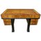 Rectangular Art Deco Style Italian Ash Writing Desk, 1940s 1