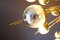 Vintage Sputnik Kronleuchter aus Messing mit Glasanhängern in Silber & Gold 7