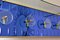 Blaue italienische Mid-Century Wandhaken aus Glas von Cristal Art, 1950er 3