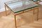 Tavolini in ottone e vetro, anni '60, set di 2, Immagine 4