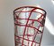 Murano Glass Vase with Red Decor by Carlo Moretti, 1970s 6