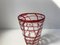 Murano Glass Vase with Red Decor by Carlo Moretti, 1970s, Image 5