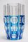 Large Art Deco Style Blue Cerbere Glass Vase by Charles Graffart for Val Saint Lambert, 1948 3