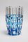 Large Art Deco Style Blue Cerbere Glass Vase by Charles Graffart for Val Saint Lambert, 1948 1