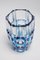 Large Art Deco Style Blue Cerbere Glass Vase by Charles Graffart for Val Saint Lambert, 1948 13