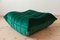 Puf Togo de terciopelo verde botella de Michel Ducaroy para Ligne Roset, Imagen 2