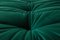 Pouf Togo in velluto verde bottiglia di Michel Ducaroy per Ligne Roset, Immagine 7