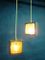 Lámparas colgantes pequeñas cúbicas, años 60. Juego de 2, Imagen 6